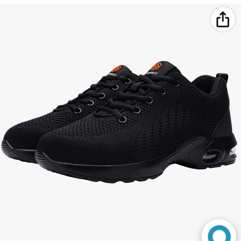 DYKHMILY Air Cushion Steel Toe Shoes, Lightweight Breathable Safety shoes